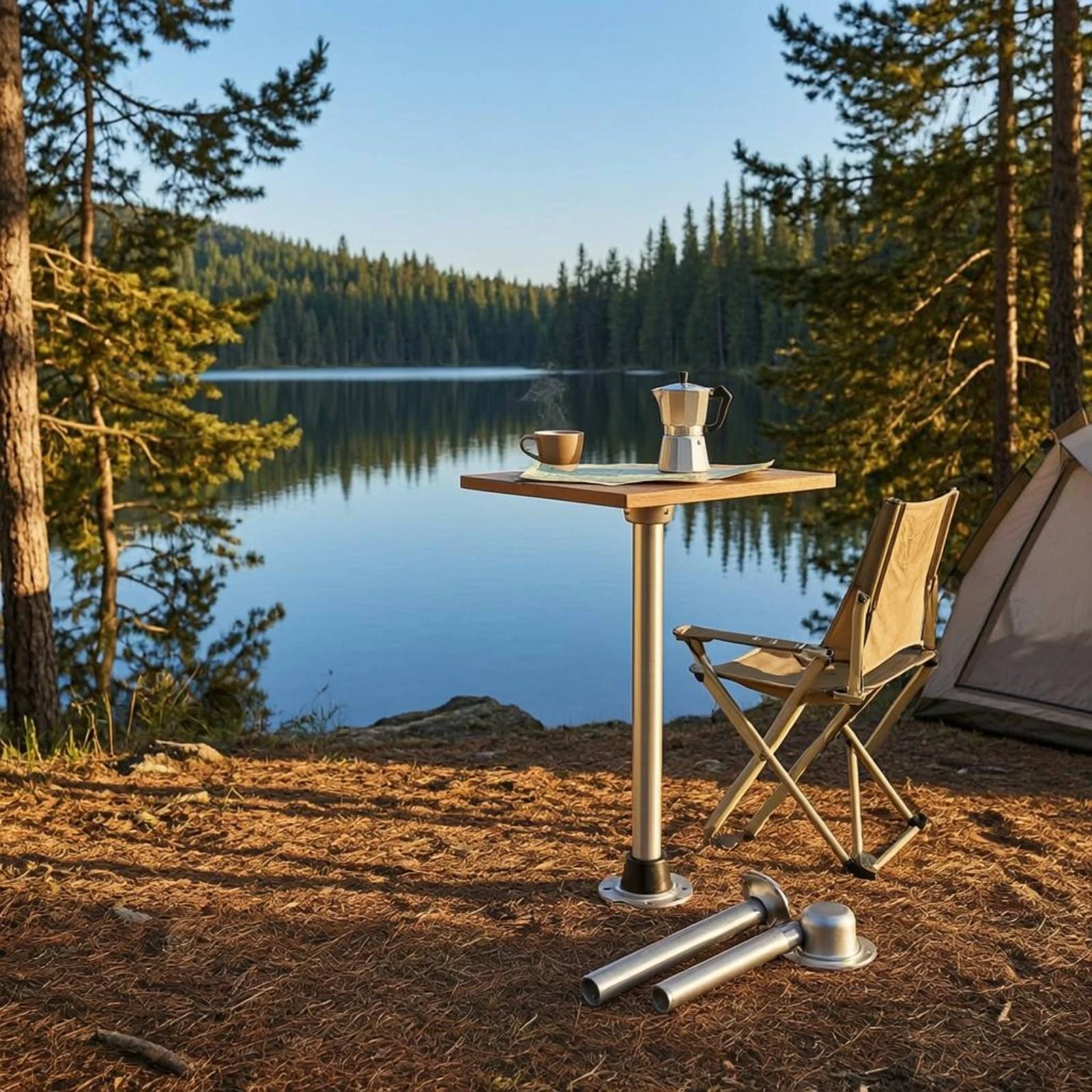 Detachable Table Leg Easy Assembly Rapid Disconnect Table Leg Watercraft Hardware Space Saving Vehicle Accessory Sturdy Duty