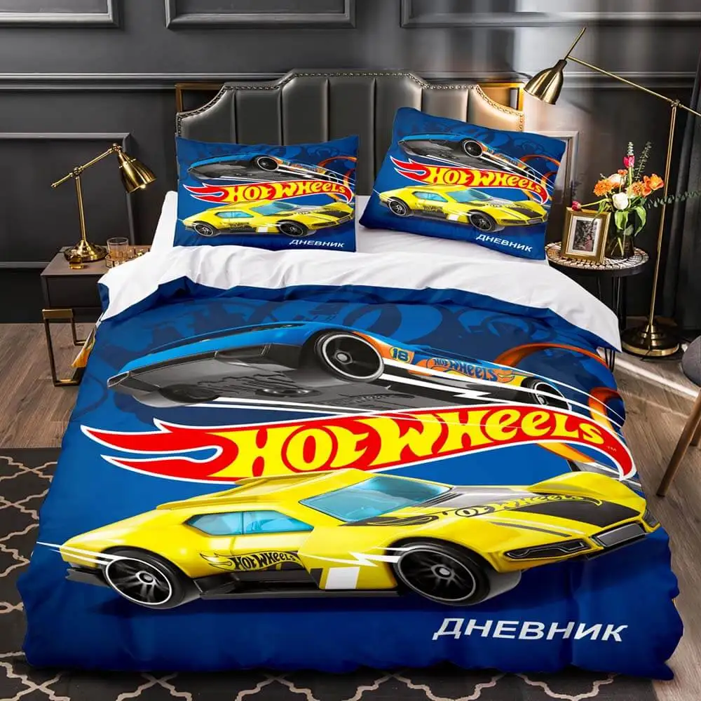 Monster Truck Hot Wheel 3D Printed Duvet Cover Pillowcase Bedding Set Twin Full Queen King Size for Bedroom Decor