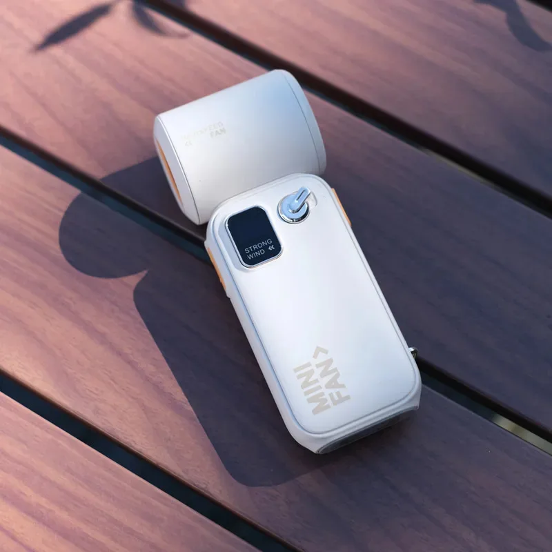 Small Fan Storm Turbofan New 3600mAh Mini Electric Fan Digital Display High Speed Small Wind Cannon Portable Handheld