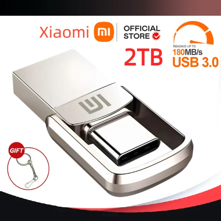 Xiaomi 2TB USB Flash Drive 3.2 Type C PenDrive Memory Stick 512GB 1TB Pen Drive Flash Disk for PC Smartphone Storage U Disk