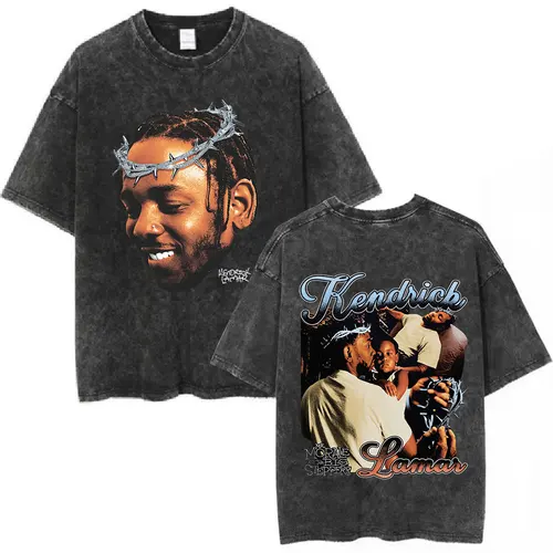 Imagen 2 del producto Camiseta con gráfico de rapero Kendrick Lamar To Pimp A Butterfly, ropa informal estilo Hip Hop para hombre, camisetas de algodón Unisex de gran tamaño