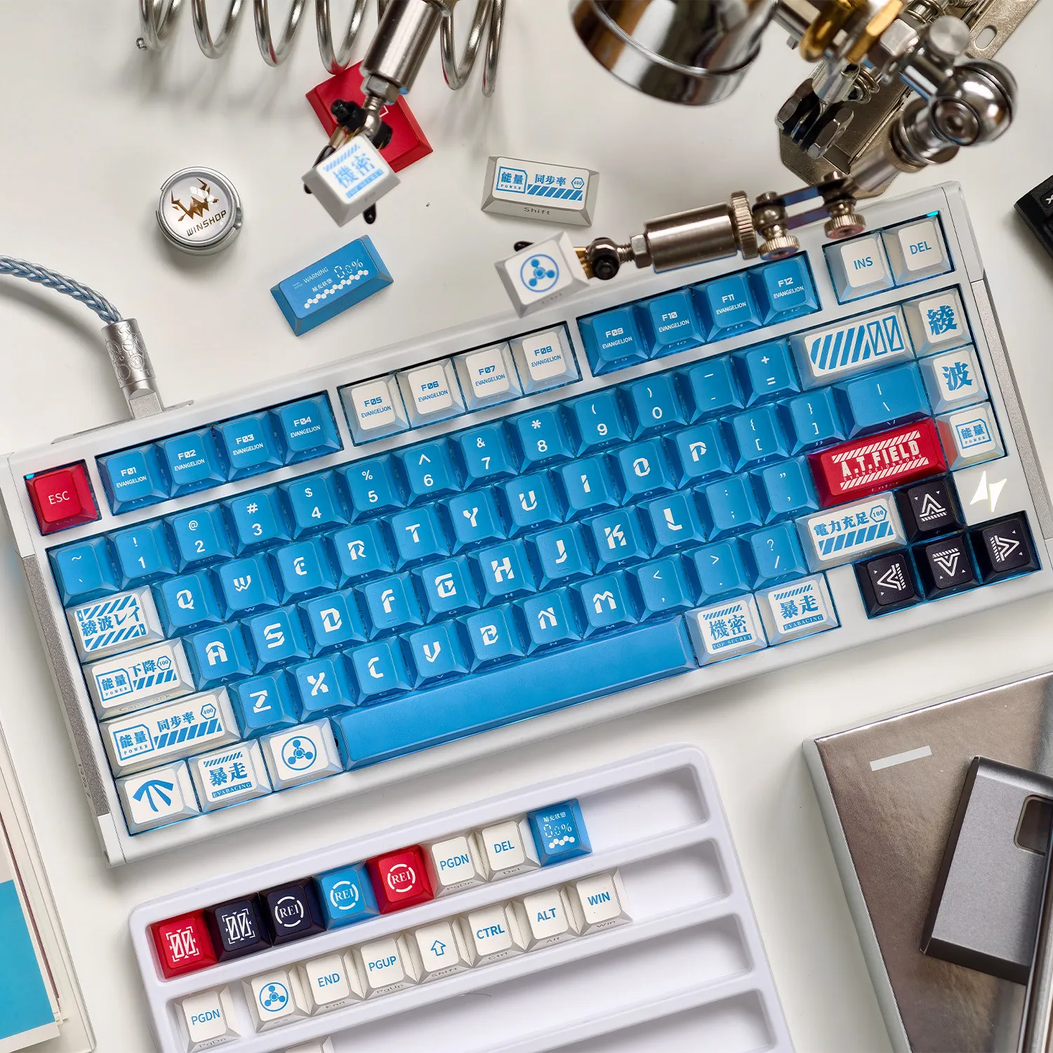 Lilith Shadow Edge Keycaps Cherry Profile Translucent PBT Keycaps Side Engraved Backlit Keycaps For MX Mechanical Keyboard