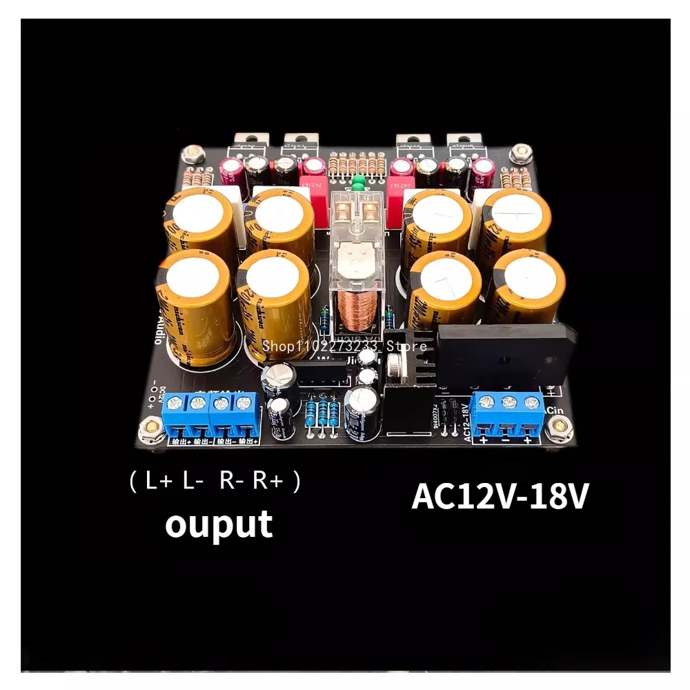 Imagem -04 - Amplificador de Potência Digital Dual Channel Lm1875 Btl 100w x Amplificador de Áudio Estéreo dc 18v