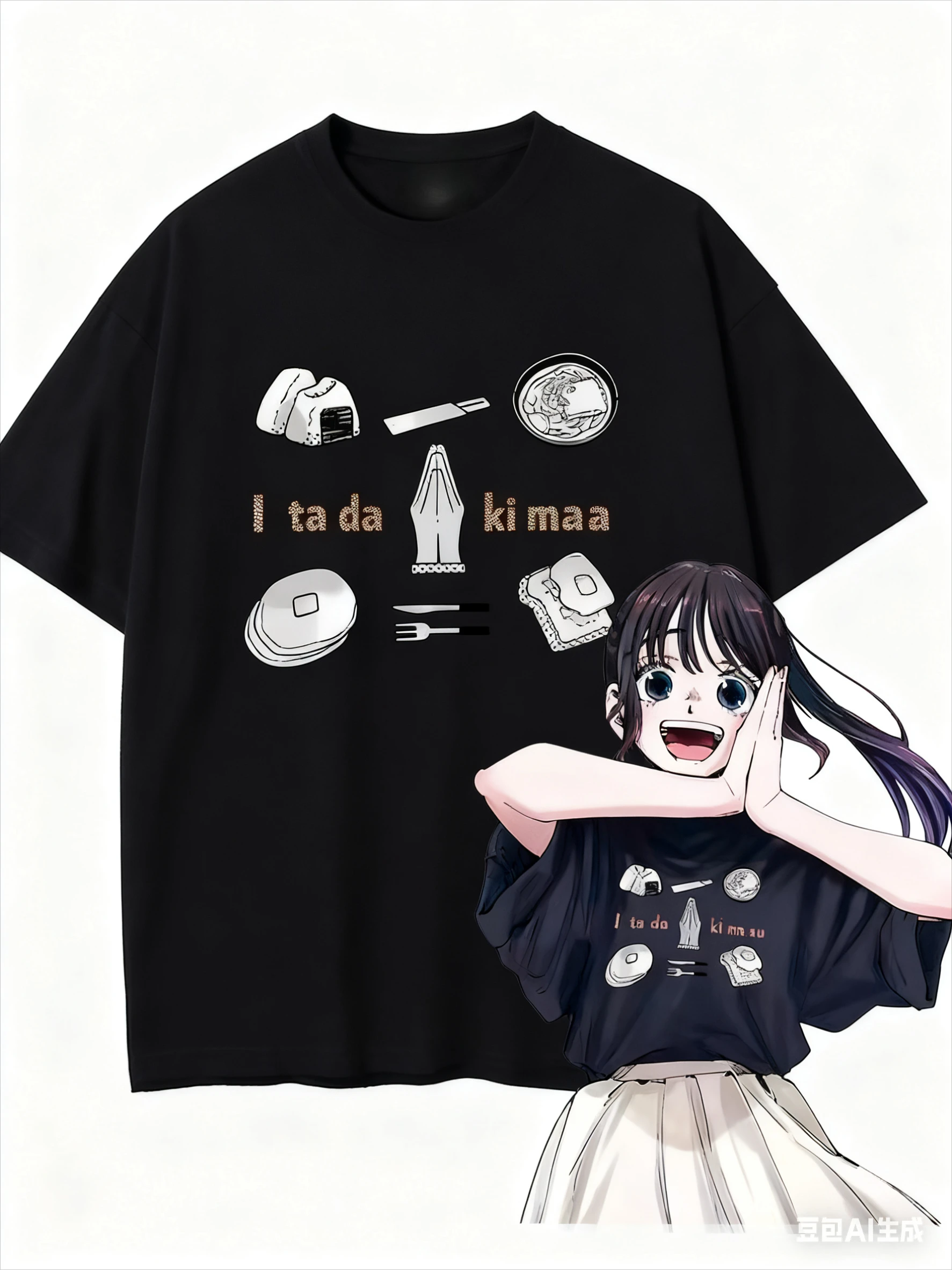 Camiseta de Anime con flores fragantes y dignidad, camisetas de Cosplay Waguri Kaoruko, Manga Kaoru Hana Wa Rin To Saku