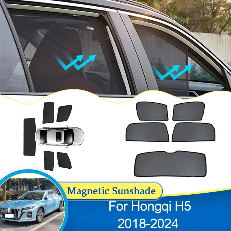 

Для Hongqi H5 2018 2019 2020 2021 2022 2023 2024 Защитный щиток, блокирующий солнцезащитный козырек для окна, приватный автомобильный козырек, аксессуары