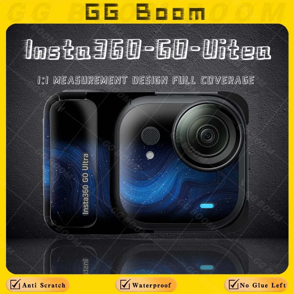 

Для Insta360 GO Ultra наклейки для экшн-камеры защитный корпус красочные индивидуальные творческие наклейки для декора кожи устойчивые к царапинам