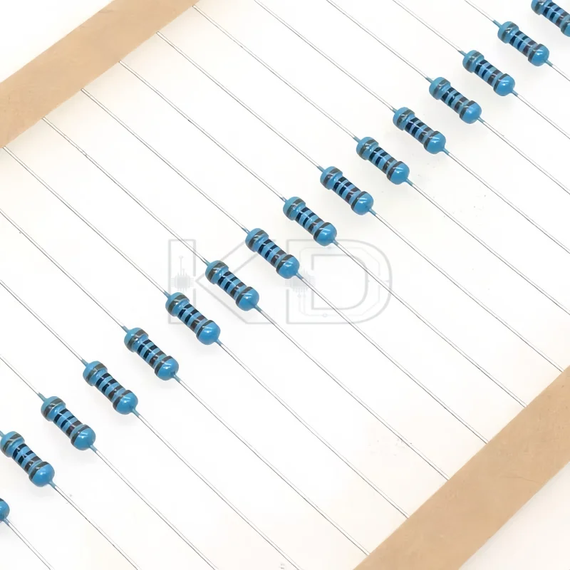 50pcs 1W Metal Film Resistor color Ring Power Resistor 0.1 0.2 0.12R 0.22 3M 3.3 4.7 10R 47 1K 2.2 22K 33 4.7K 100KOhm
