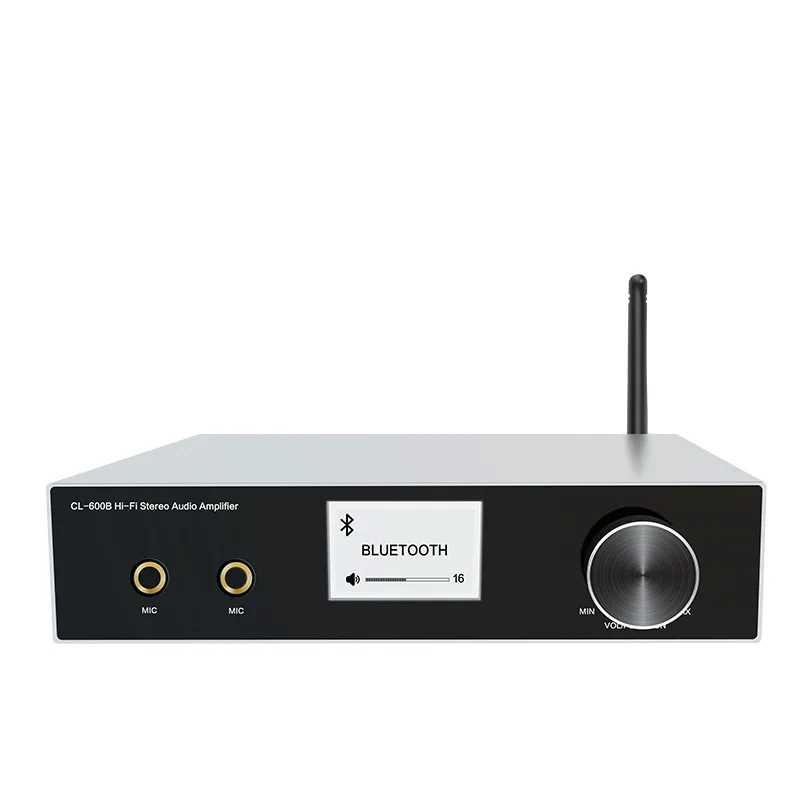 CL-600B Karaoke Amplifier with Bluetooth Home 2X50W Wireless Amplifier Decoding HIFI Amplifier Decoding Digital Audio Amplifier