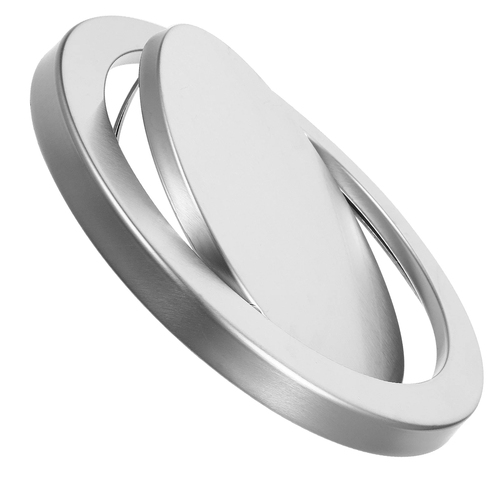 

1pcs Stainless Steel Flip Bin Lid 30Cm Swing Open Trash Can Cover Waste Bin Lid Replacement Outdoor Indoor Use