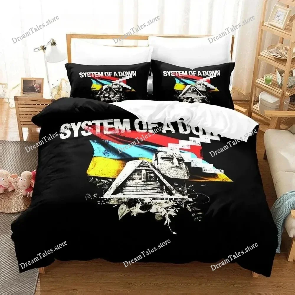 

System of A Down Bedding Set Single Twin Full Queen King Size Bed Set Aldult Boys Bedroom Duvet Cover Sets 3D Home Textileextile