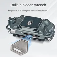 Placa de instalación rápida universal de aleación de aluminio ZX, adecuada para cámaras SLR digitales, cámaras deportivas y teléfonos inteligentes