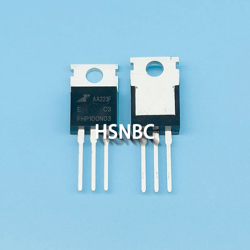 10Pcs/Lot FHP100N03 FHP100N03E 100N03 TO-220 30V 100A MOSFET N-Channel Power Transistor 100% New Original