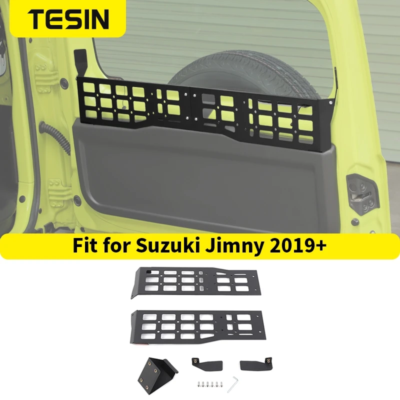 TESIN Trunk Window Tailgate Storage Rack for Suzuki Jimny JB74 2