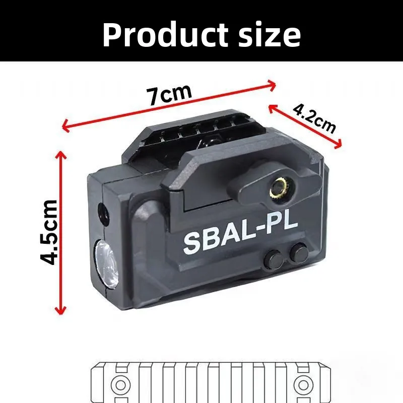 20mm 레일 장난감 총용 나일론 하단 장착형 통합 적외선 LED 손전등 (적외선 글록)