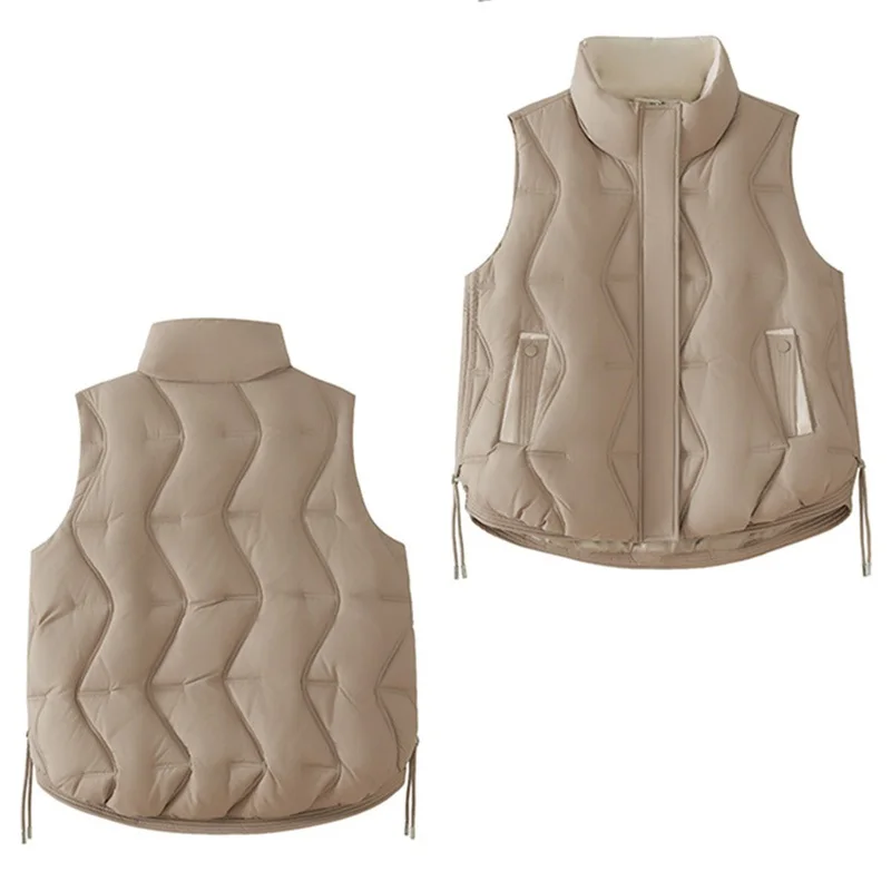 2025New Down Cotton Vest Women Parka Autumn Winter Jacket Coat Korean Sleeveless Jacket Warm Female Waistcoat Tops Chaleco Mujer