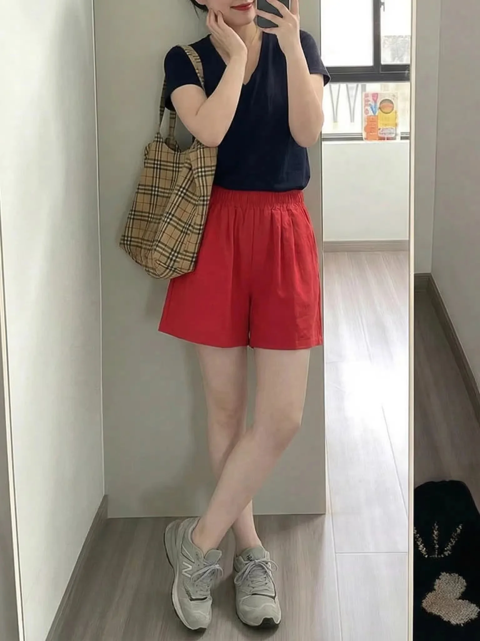 plus Size Women's Linen Shorts High Waist Loose Fit Lightweight Summer Casual Pants A-Line Wide Leg Commute Style Pure Color