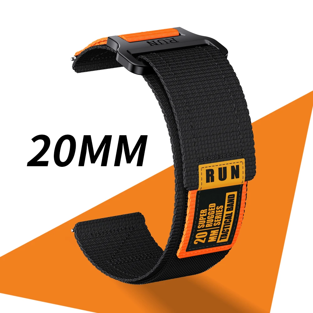 20mm Easy Fit Nylon Sport Strap For Garmin Vivoactive 6 5 165 Music Venu Sq 2 Plus Approach S42 Bracelet Watchband