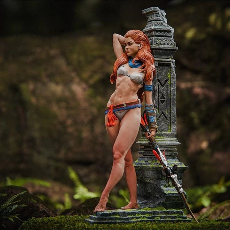 Kit de modelo de figura de resina fundida a escala 1/24, guerrera cazadora NSFW, Hobby, juguetes en miniatura sin montar, sin pintar, Diorama DIY