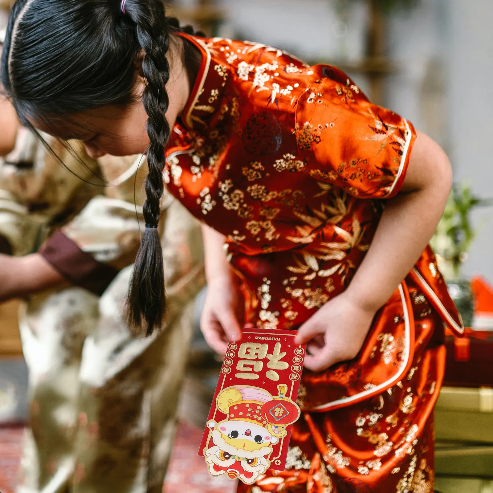 

12Pcs 2025 Chinese New Year Red Envelopes Cartoon Snake Design Lucky Money Hong Bao for Spring Festival Family and Friends