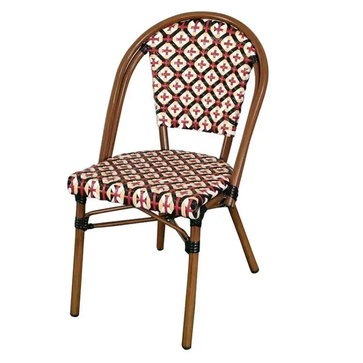 

Outdoor French tables and chairs B & B garden cafe dining chair retro leisure balcony milk tea shop ratta