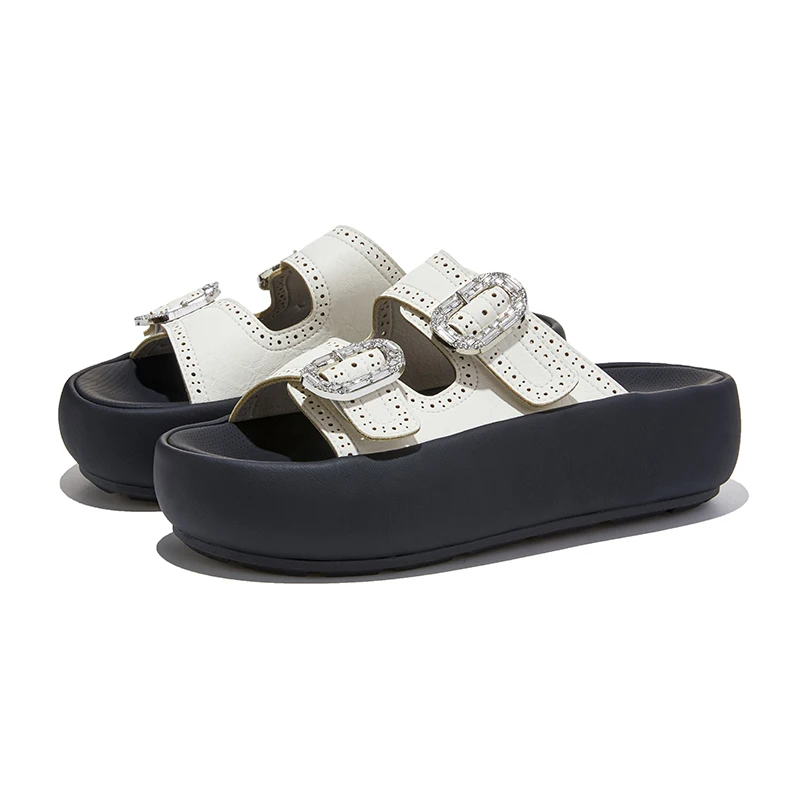 

AIYUQI 2026 New Women's Slippers Shoe Thick-soled Peep-toe Comfort Slippers Women Summer Retro Beach female Shoes