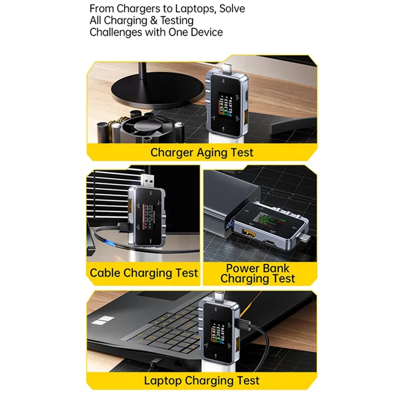 

A60F- FNAC-28 USB Tester Type-C Current And Voltage Meter Fast Charging Protocol Detection Trigger Power Meter A To C