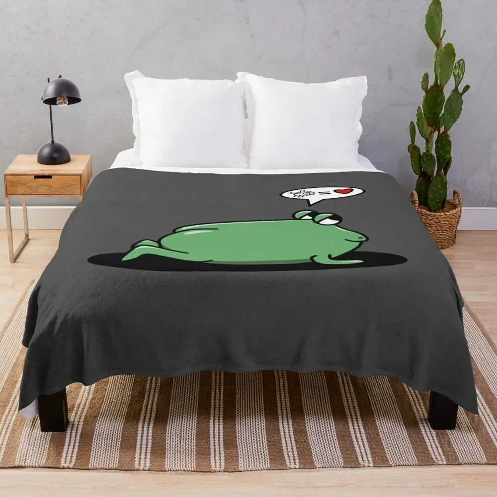 

Frog Butt Stickers Throw Blanket Sofa heavy to sleep Blankets