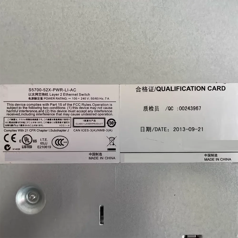 

Для HUAWEI S5700-52X-PWR-LI-AC 48-портовый гигабитный блок питания POE 4-портовый коммутатор SFP + 10G