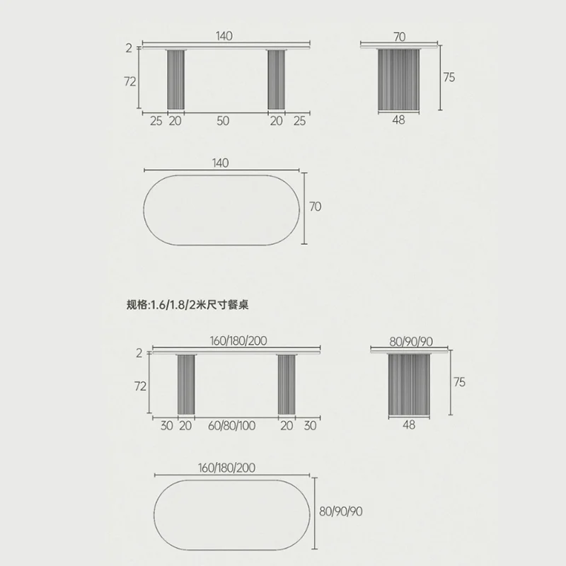 French Minimalist KitchenTables Warm Keep Decoration Dining Tables Modern Design Tavolo Rotondo Pranzo Dining Room Furniture