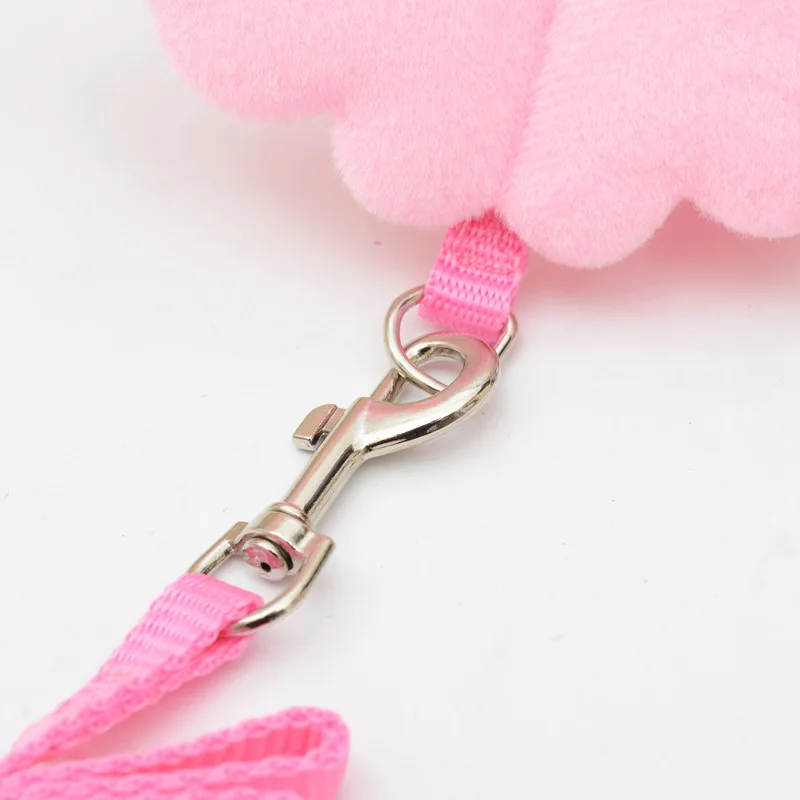 Cute Angel\'s Wings dog Cat Harness with Leash Adjustable Collar Nylon Rope for Cat Puppy Dog Pig Small Pet Animal Accessories