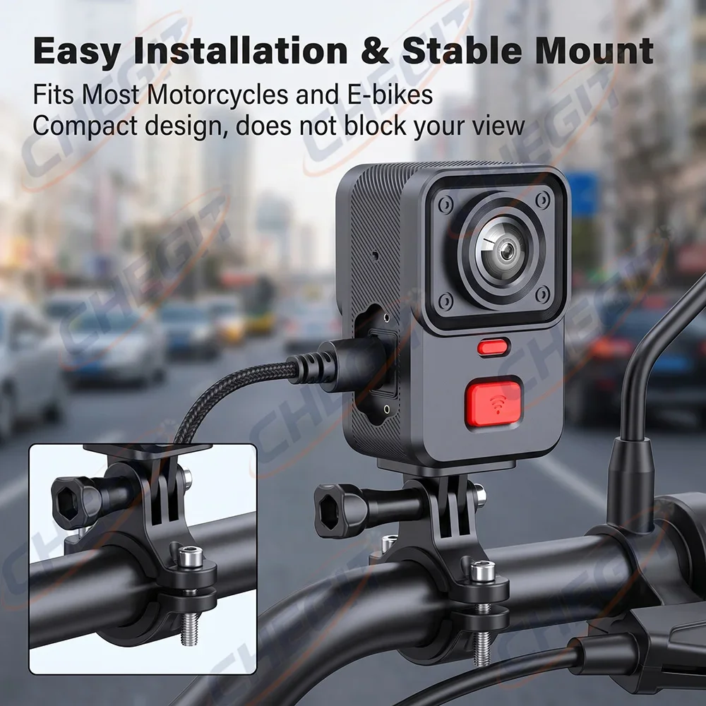2 Camera Motorcycle DVR 2K HD  - огляд і ціна Cycling Loop