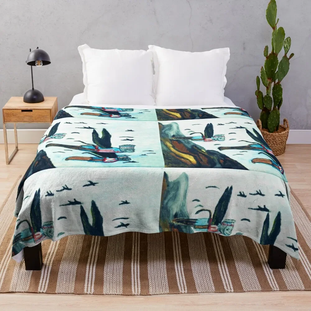 

WIZARD OF OZ FLYING MONKEYS Throw Blanket Soft Solid Color Blanket for Couch Bed