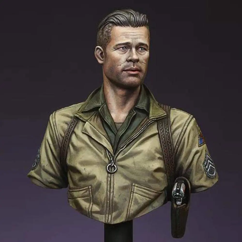 1/16 Scale Doll Resin Model Set - Furious WWII Tank Commander - Unassembled and Unpainted - 123RAJ
