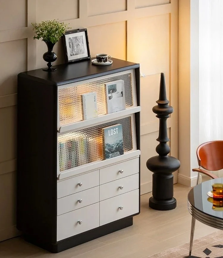 

Simple dust chest cabinet glass door household locker display cabinet modern