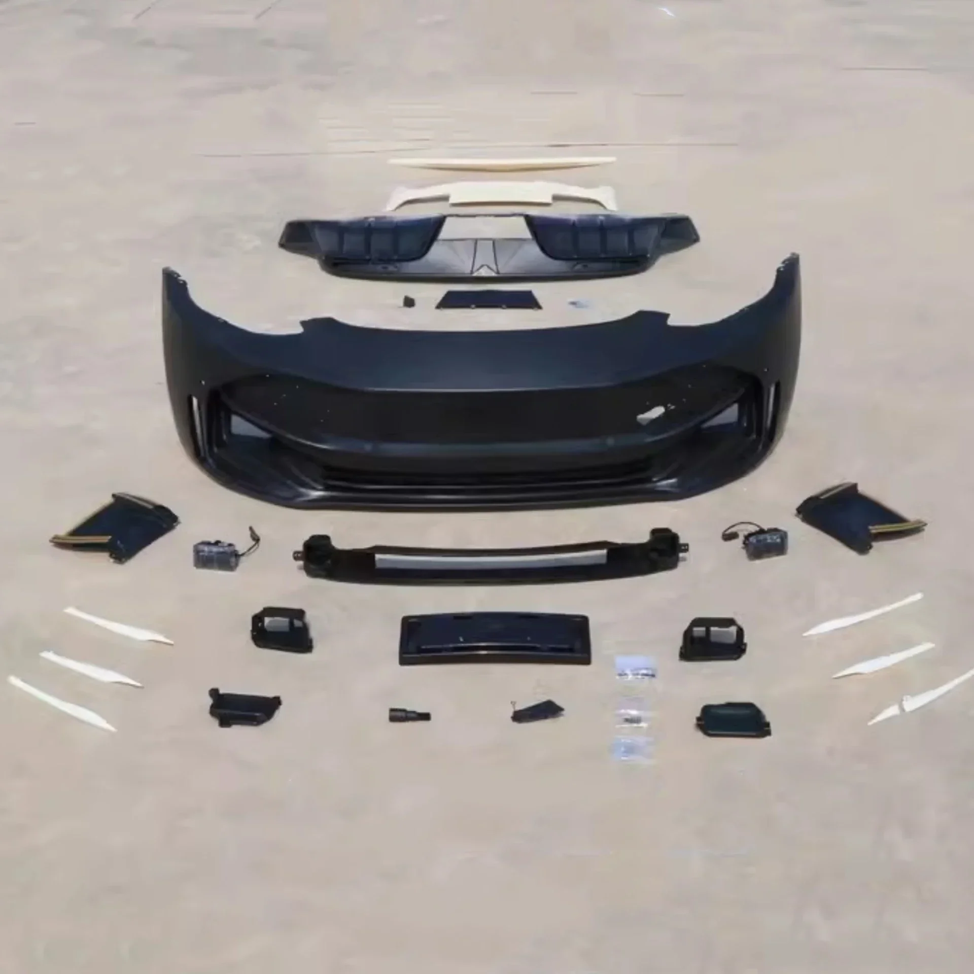 New Style Front Bumper Assembly Rear Lip Tail Wing for Tesla Model Y Modified Body Kit Auto Accessories