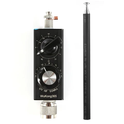 Mini-ANT 20W QRP Antena de ondas curtas Antena HF 5MHz-55MHz Antena sintonizada de banda completa para Yaesu FT-817 818 ICOM 703 K1 K2 USDX MCHF