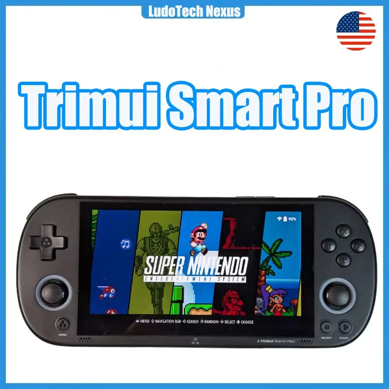 

Портативная игровая консоль Trimui Smart Pro, 4,96 дюйма, IPS экран, операционная система Linux, джойстик, RGB подсветка, Ретро игровой плеер, Новинка