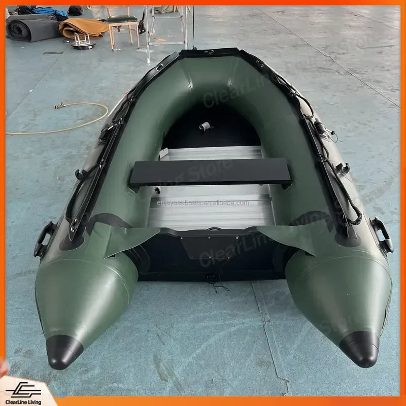 2026 Inflatable Hovercraft Small Sports Boat Cabo Style PVC Dinghy Fishing Raft Kayak Tender for Lake River Sea Water Sports