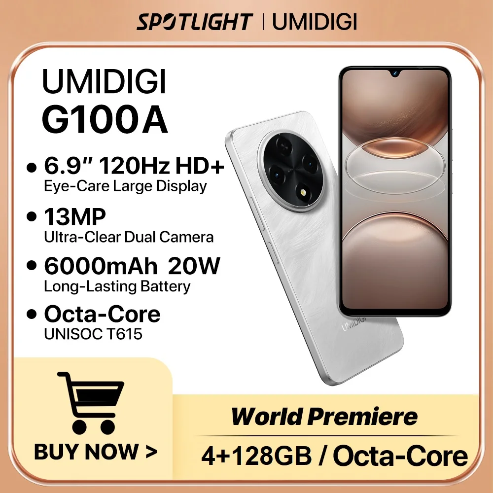 UMIDIGI G100A Android 14 Smartphone 6.9