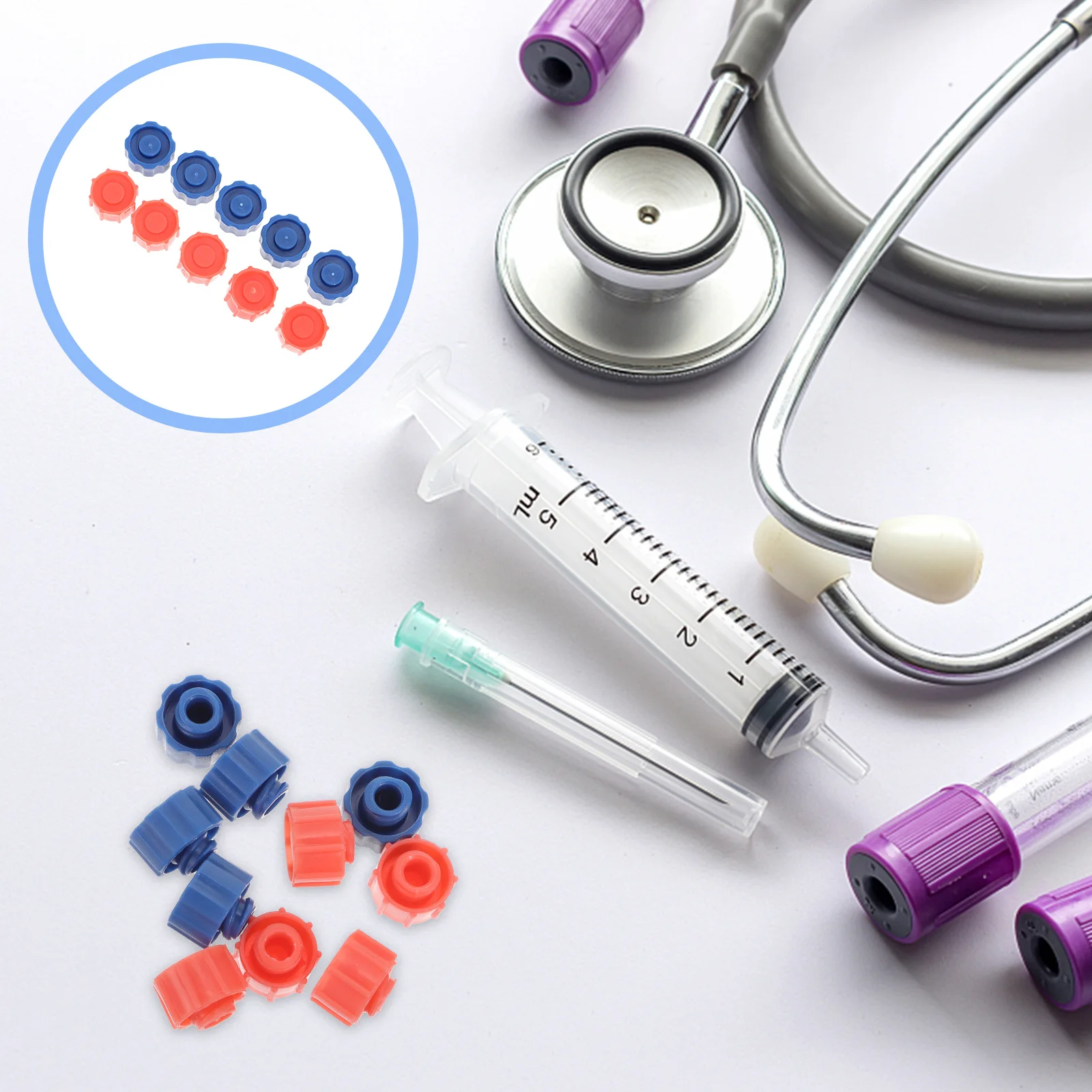 

100 шт., колпачки для наконечников шприцев, многоразовые пластиковые колпачки с замком Люэра для дозирования, защита для наконечников игл, герметичные клеевые краски, клей