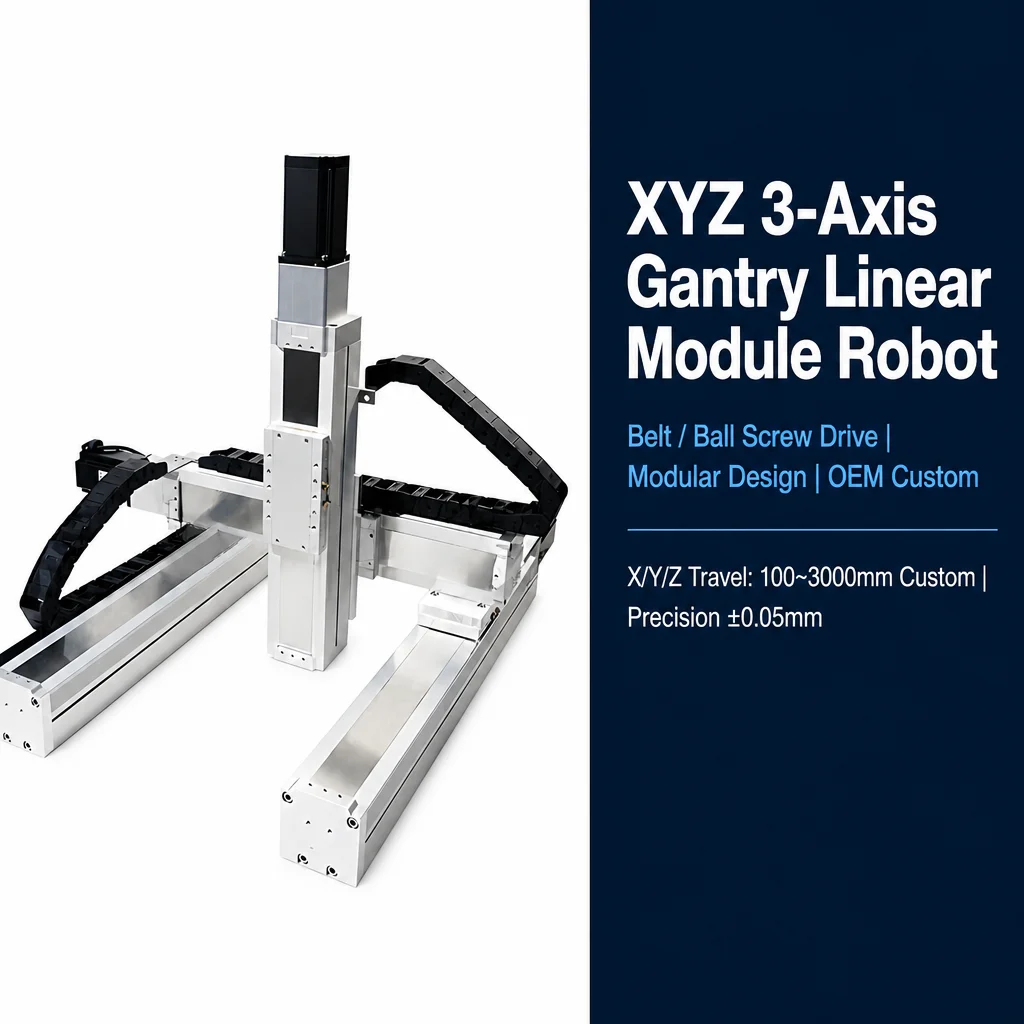 Dust/Chip Protection 50-1500mm  Multi-Axis  Ball Screw Linear Motion Guide Rails Module Actuator Gantry Bearing Motor