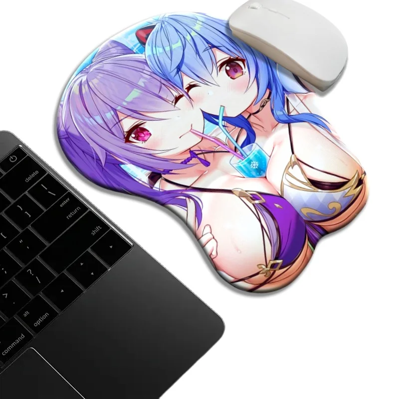 Game Anime Wrist Rest 3D Soft and Smooth Silicone Mouse Pad Computer Peripherals Suitable for Gaming,Office Work