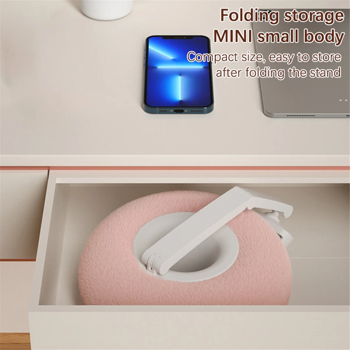 Mobile Phone Pillow Holder Bed Sofa Lap Adjustable Soft Pillow Stand for IPhone Xiaomi Redmi Huawei Oppo 4.7in-7.0in B