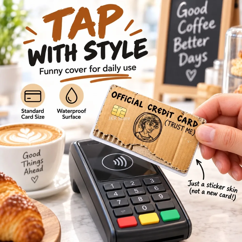 Credit Card Skin Stickers 1/4PCS Waterproof Decorative Anti Scratch Covers for Bank Bus Metro Cards and Daily Carry Use