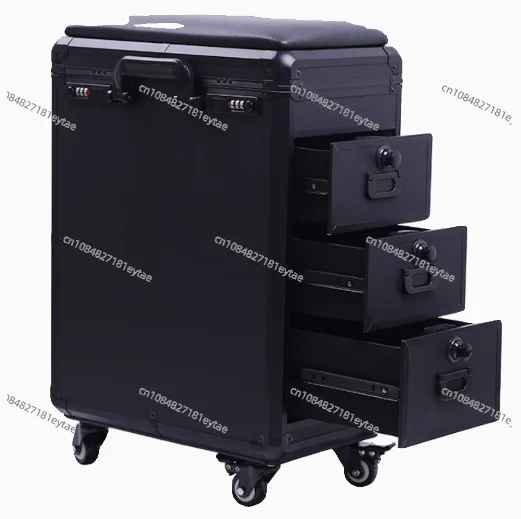 High-Capacity  Draw-Bar Box Dual Purpose able Arm Bracket Portable Suitcase Tattoo Trolley Bag Artist Tools Storage Cas