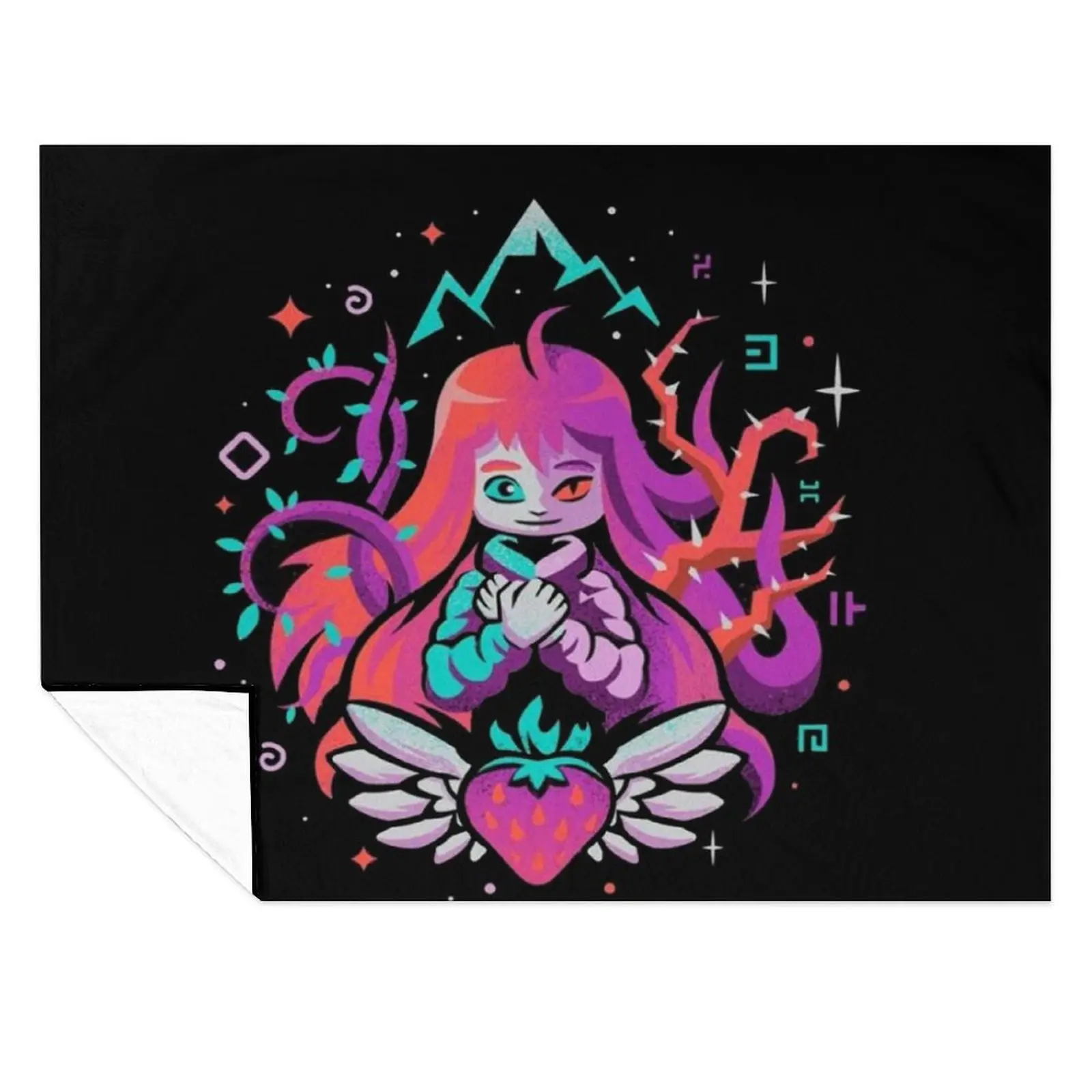 

Celeste game Throw Blanket Hairy Plush Travel Stuffeds Blankets