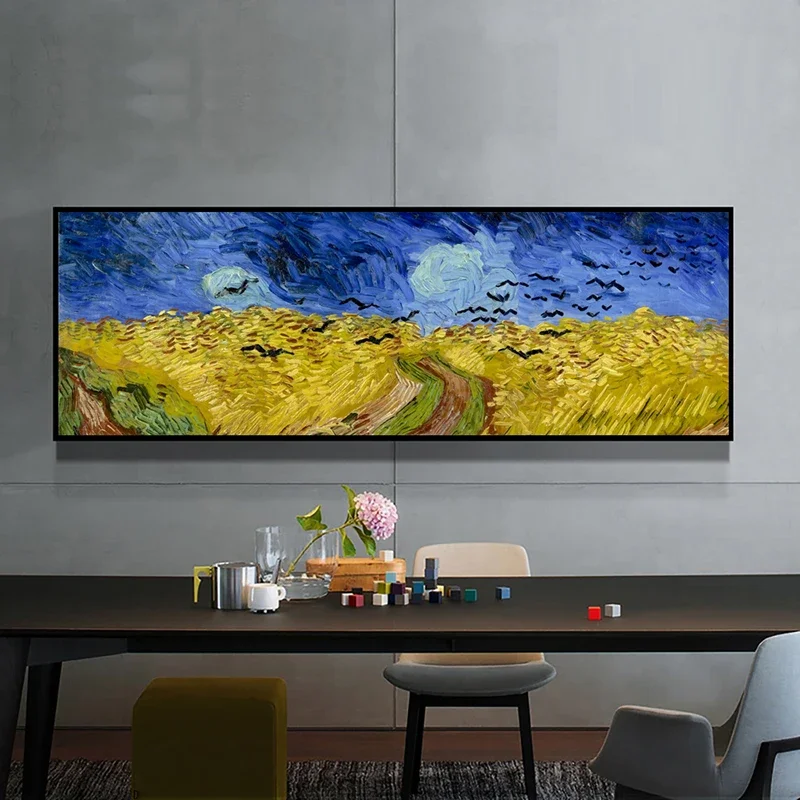 

Large Szie Van Gogh Famous Art Paintings on The Wall Wheat Fields Starry Night Wall Cuadros Pictures for Modern Home Decoration