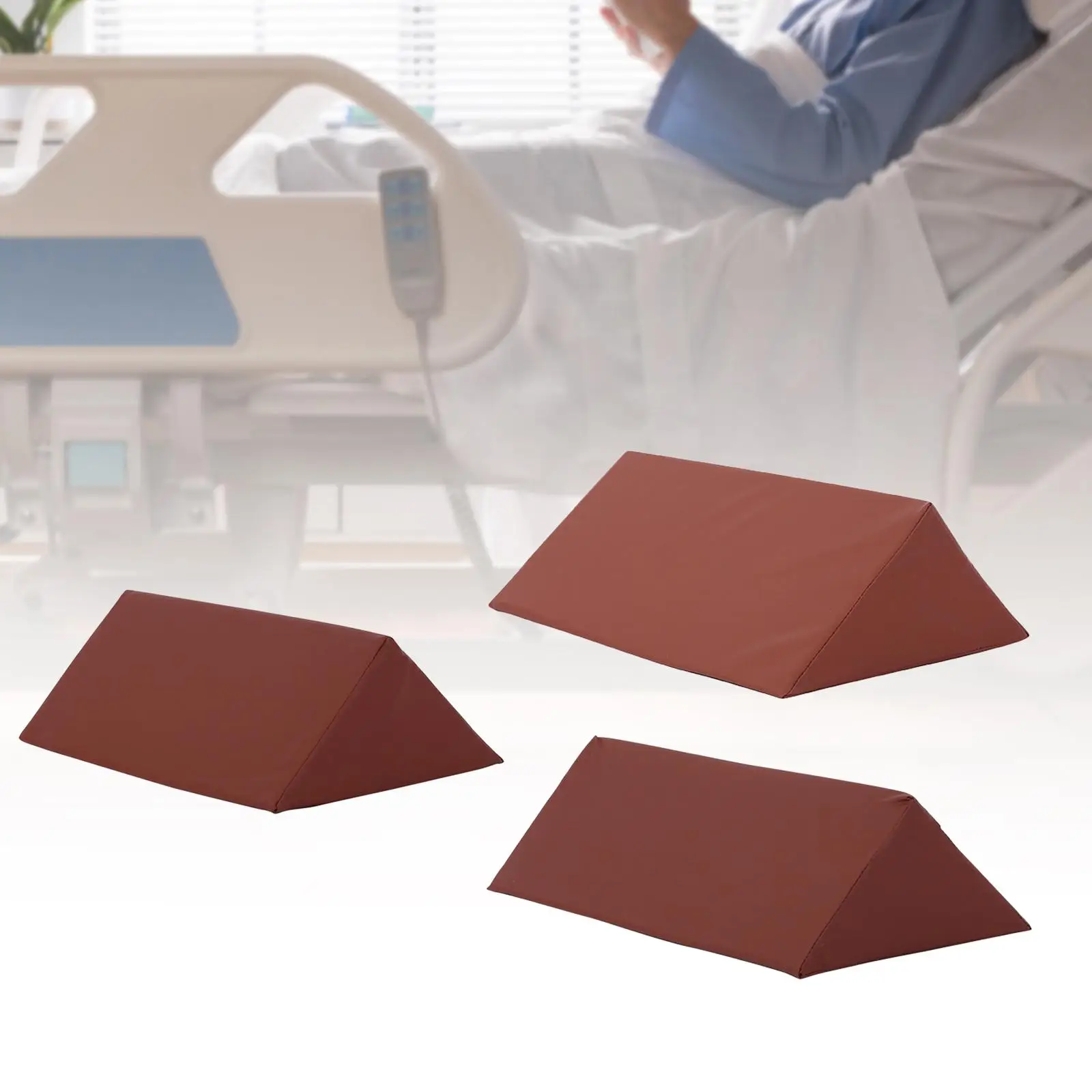 Breathable Wedge Pillow for Sleeping Side Body Support Triangle Positioning Cushion for Elderly Lightweight Easy Clean Multi Use