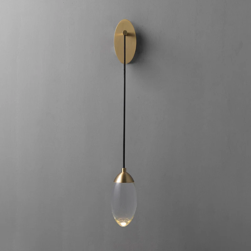 Magical Crystal Ball Brass Wall Lamp Postmodern Light Luxury Simple Living Room Background Wall Decoration Bedside Wall Lamp image 3