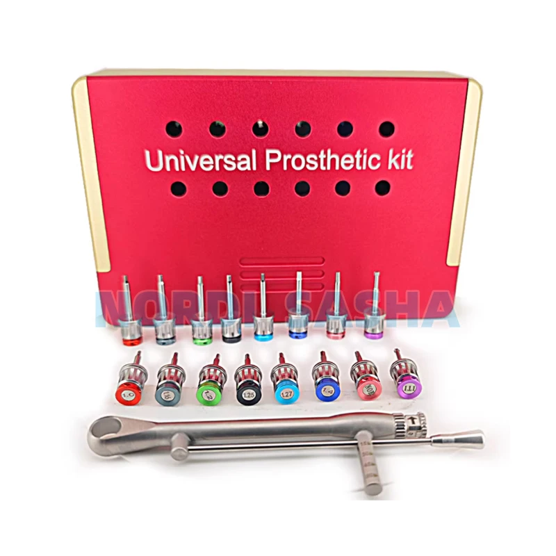 

Универсальный набор для протезирования: динамометрические отвертки и ключ для дентальных имплантатов 10-70 Н·см, набор инструментов для реставрации, инструменты для стоматологов